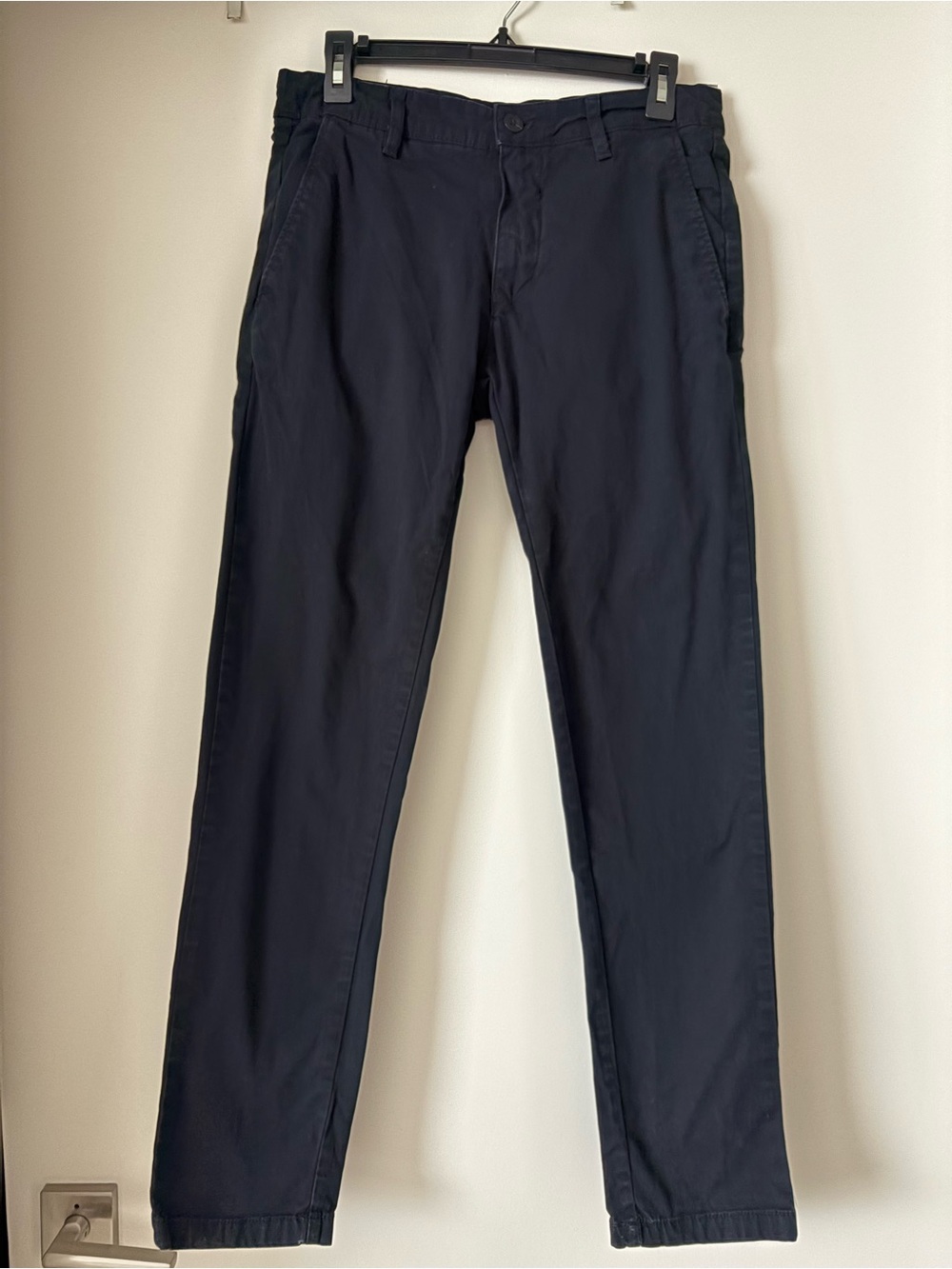 Zara Black Men's Button-Front Trousers